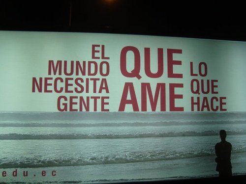 El mundo necesita gente que ame lo que hace